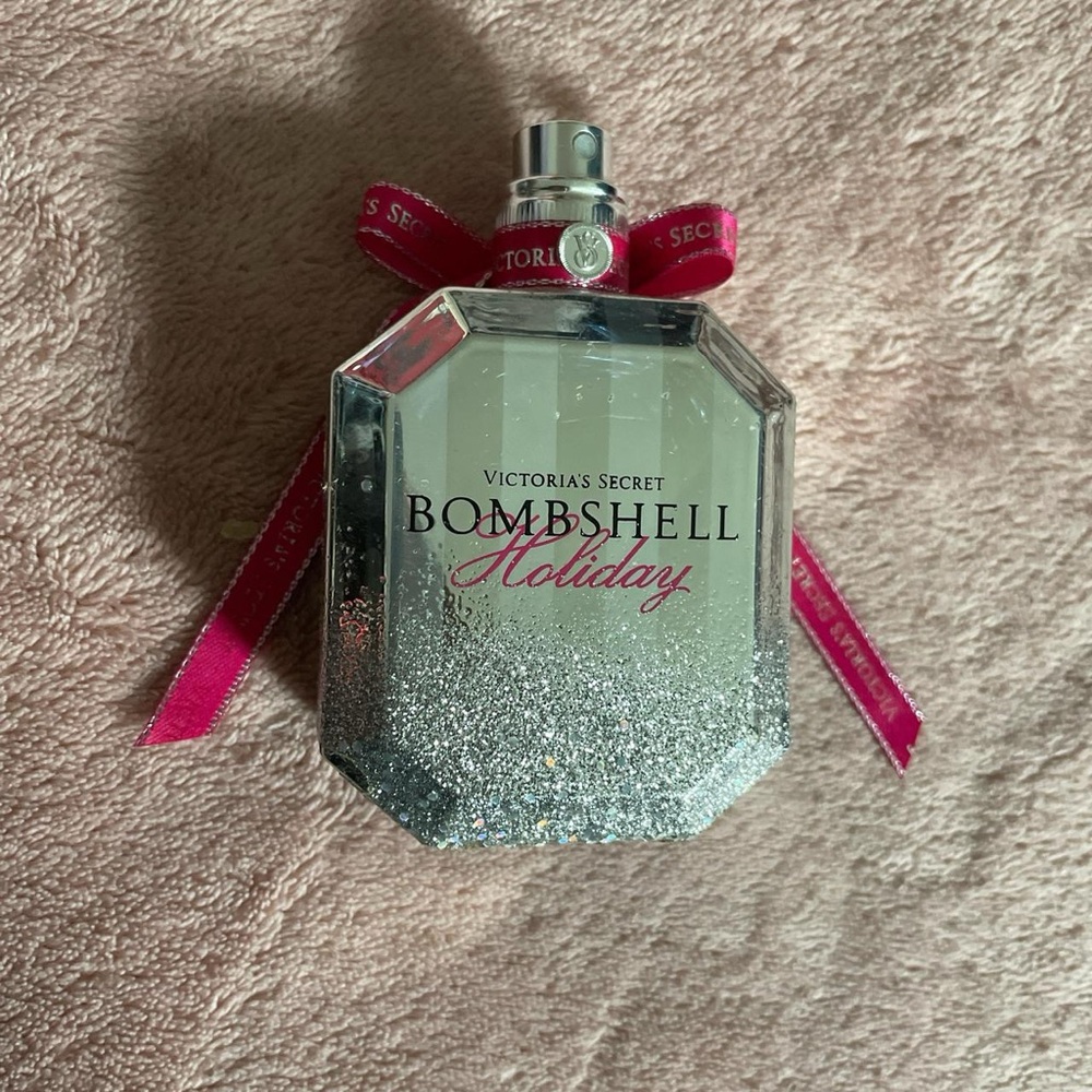 EMPTY Victoria's Secret Bombshell Holiday Fragrance - Silver and Pink